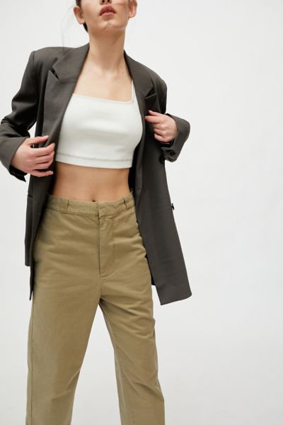 high waist chino pants