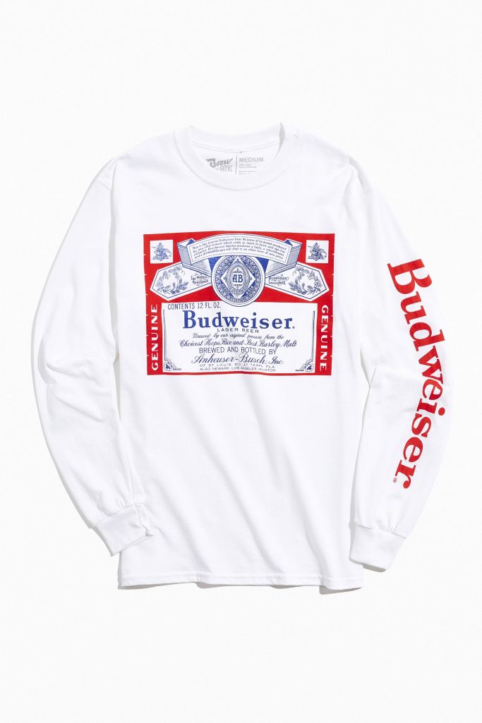 Budweiser Logo Long Sleeve Tee | Urban Outfitters