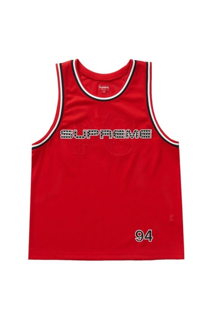 Supreme Rhinestone Basketball Jersey Urban Outfitters