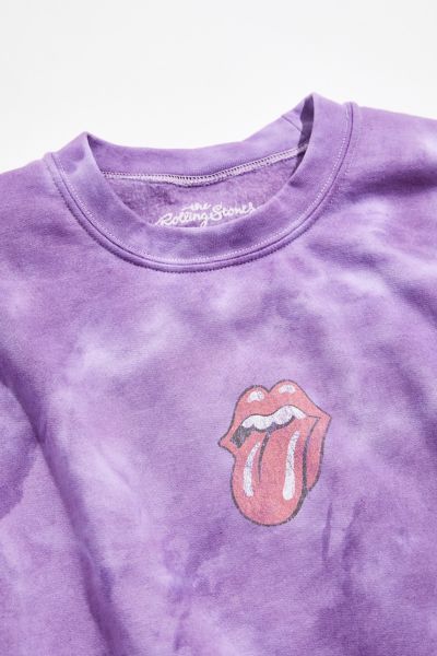 tie dye rolling stones sweatshirt