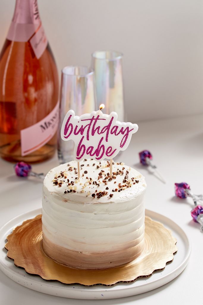 Birthday Babe Cake Topper Party Candle Urban Outfitters