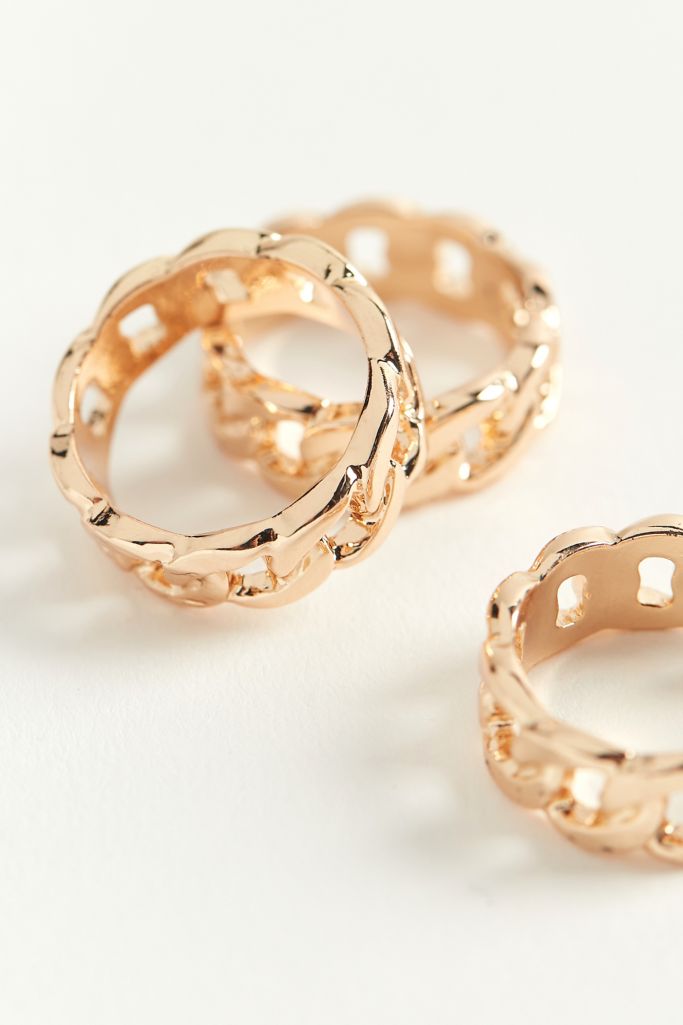 Statement Chain Ring Set Urban Outfitters
