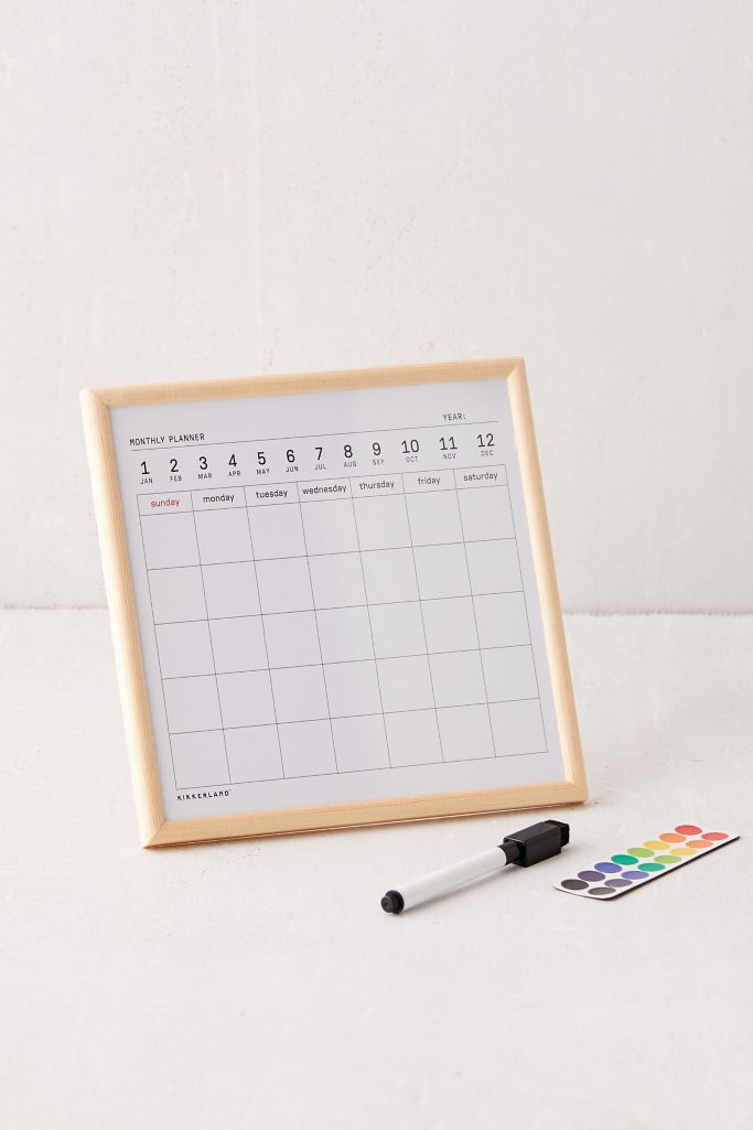 Mini Calendar Dry Erase Board Urban Outfitters