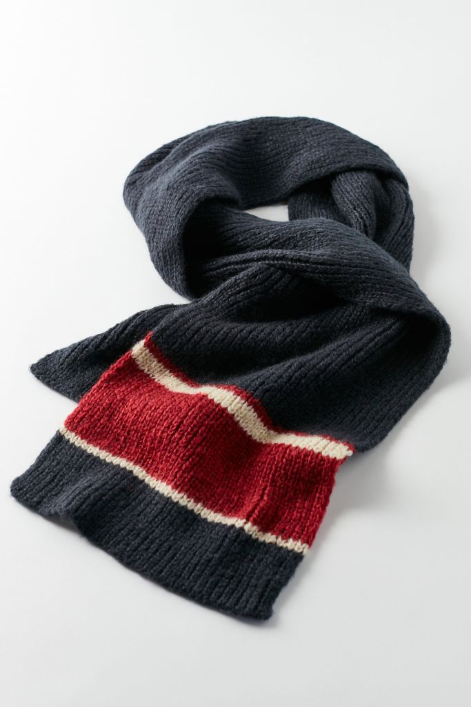Prep Stripe Knit Scarf Urban Outfitters
