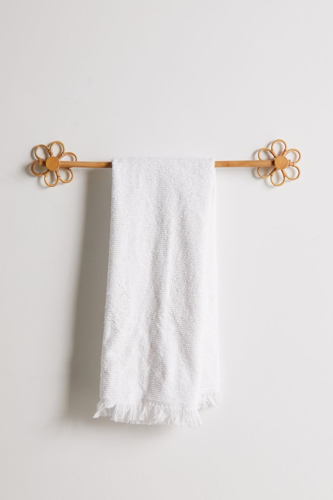 Daisy Rattan Towel Bar Urban Outfitters
