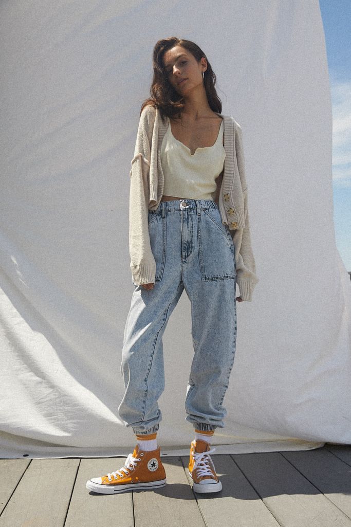 BDG Eve High-Waisted Slim Jogger Jean | Urban Outfitters
