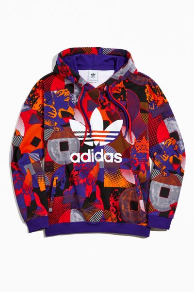 adidas Lunar New Year Allover Print Hoodie Sweatshirt | Urban Outfitters