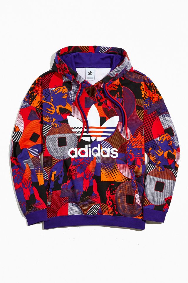 adidas Lunar New Year Allover Print Hoodie Sweatshirt Urban Outfitters