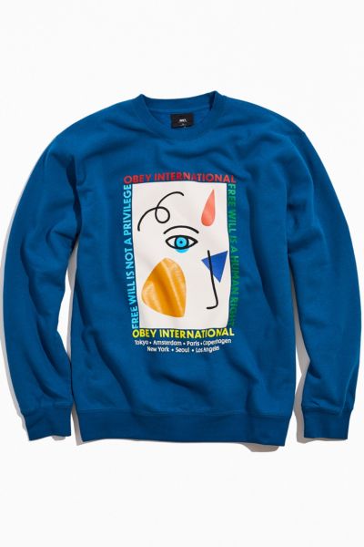 Obey Freewill Crew Neck Sweatshirt 