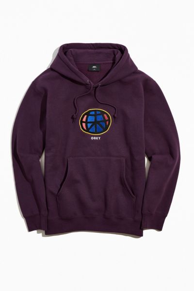 purple obey hoodie