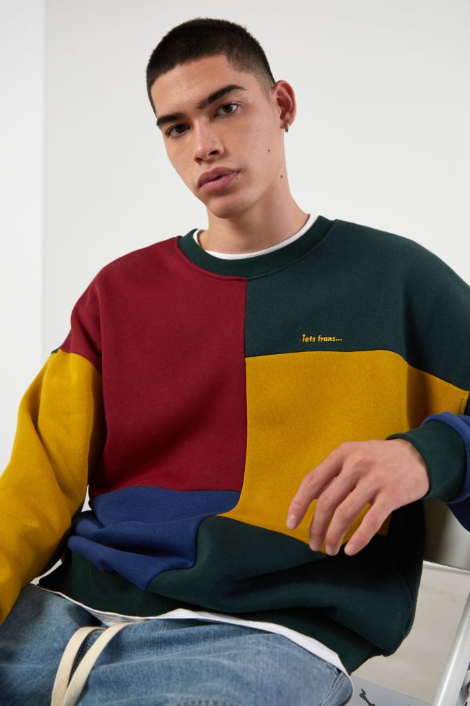 iets frans... Pieced Sport Colorblock Sweatshirt Urban Outfitters