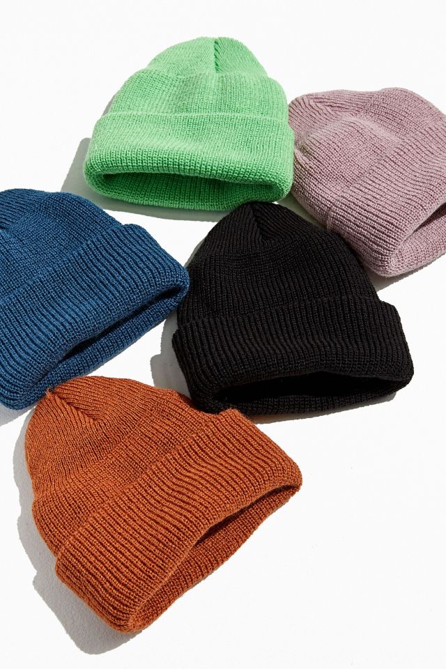 Short Roll Knit Block Beanie Urban Outfitters Canada