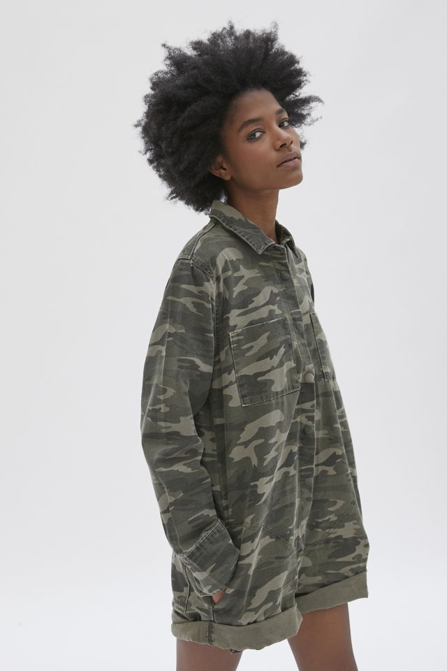 One Teaspoon Prophecy Romper – Camo | Urban Outfitters