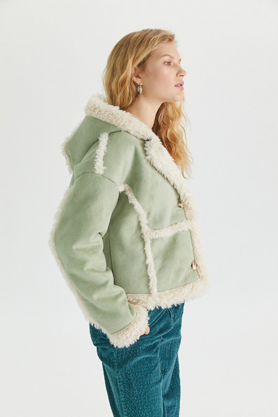 faux sheepskin jacket