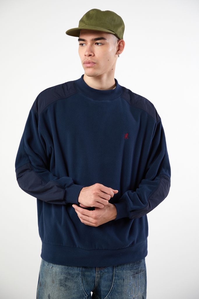 Gramicci Fleece Paneled Mock Neck Sweatshirt | Urban Outfitters