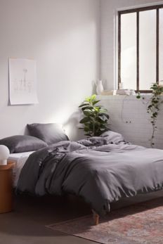 Slide View: 1: ettitude Bamboo Sateen Duvet Cover