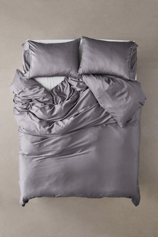 Slide View: 2: ettitude Bamboo Sateen Duvet Cover