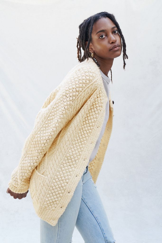Vintage Fisherman Cardigan Sweater Urban Outfitters