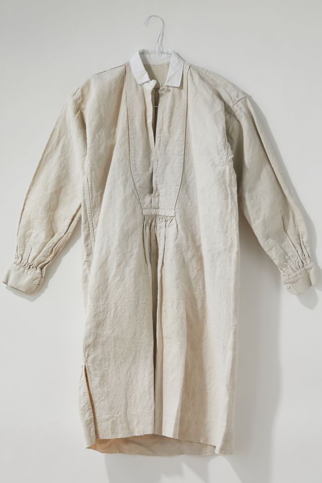 Vintage Button-Up Linen Dress | Urban Outfitters