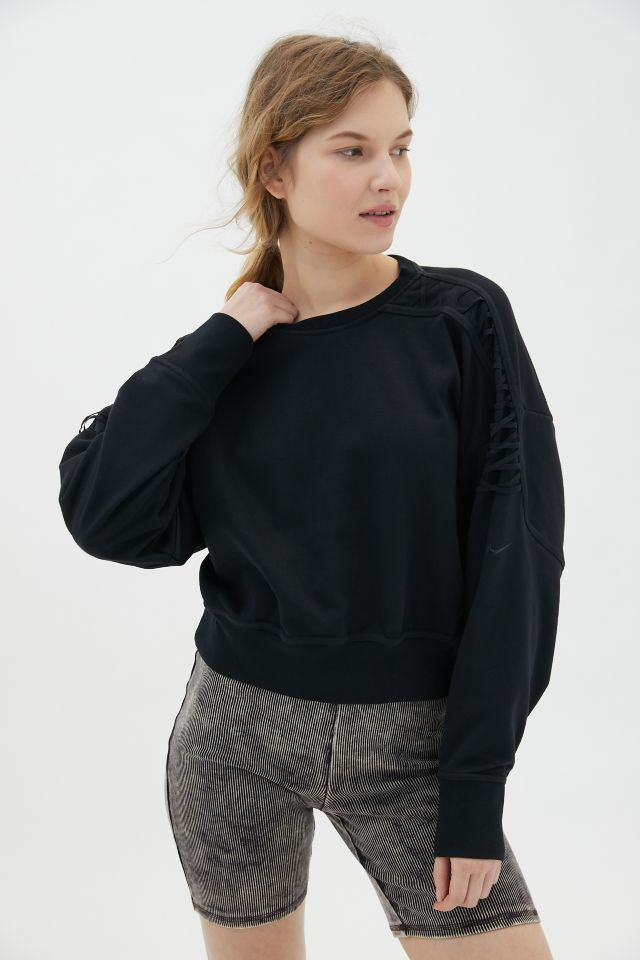 Nike Crisscross Crew Neck Cropped Sweatshirt | Urban Outfitters