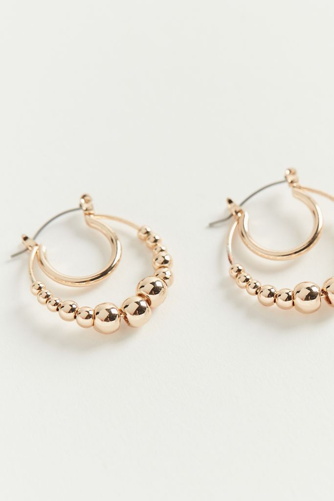 Modern Double Hoop Earring Urban Outfitters