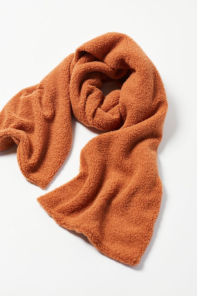 sherpa hooded scarf