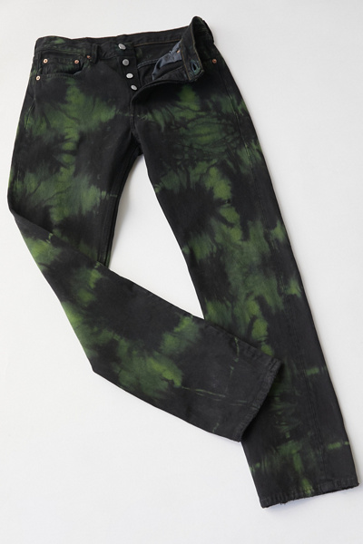 tie dye black jeans