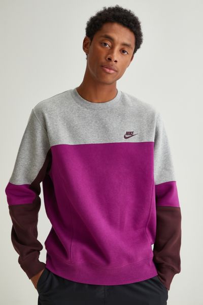 Nike Sportswear Colorblock Crew Neck Sweatshirt | Urban Outfitters