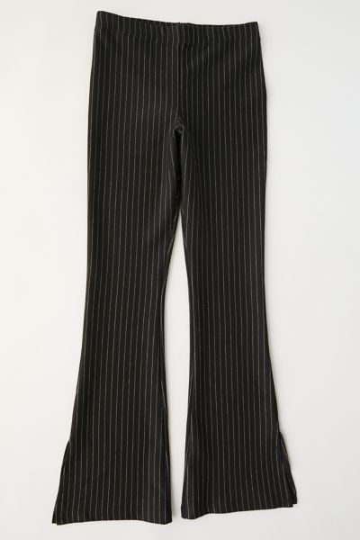 pinstripe flare pants