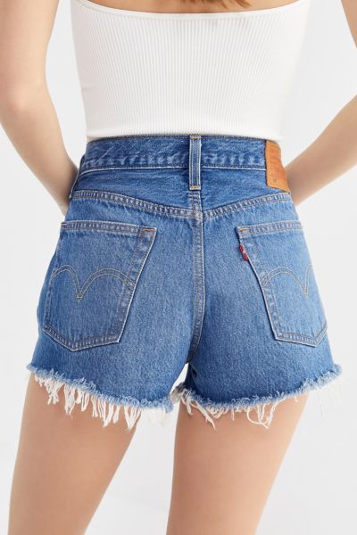 levi 501 shorts mid rise