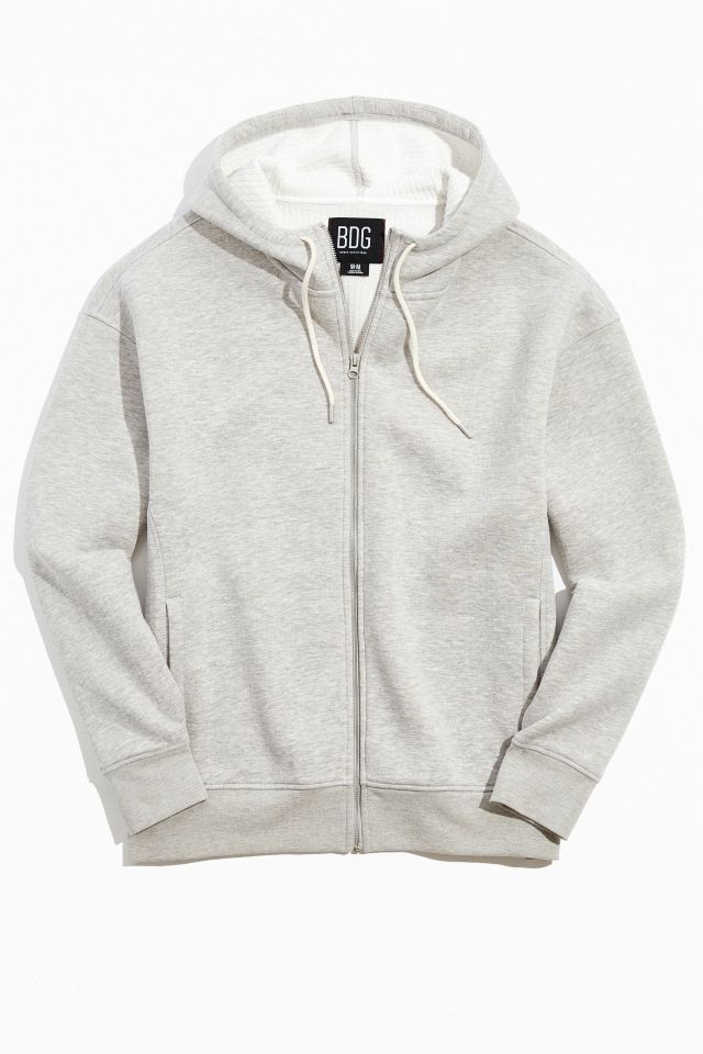 BDG Waffle Knit Zip Hoodie | Urban Outfitters