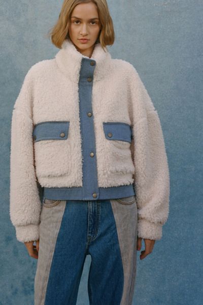 sherpa cardigan urban outfitters