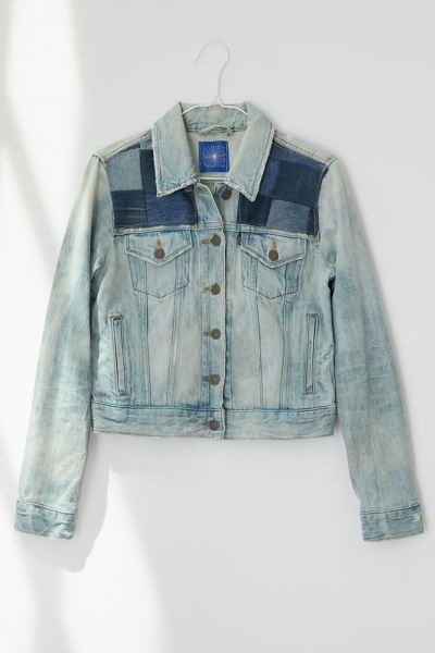 Thousand Island Patchwork Denim Jacket | Urban Outfitters