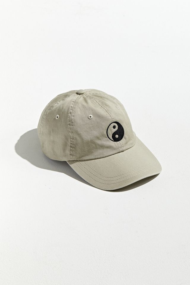 Yin Yang Embroidered Washed Baseball Hat Urban Outfitters