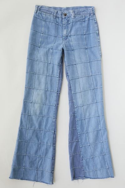 70s patchwork jeans