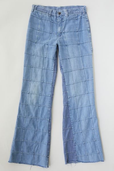 patchwork jeans from the 70s