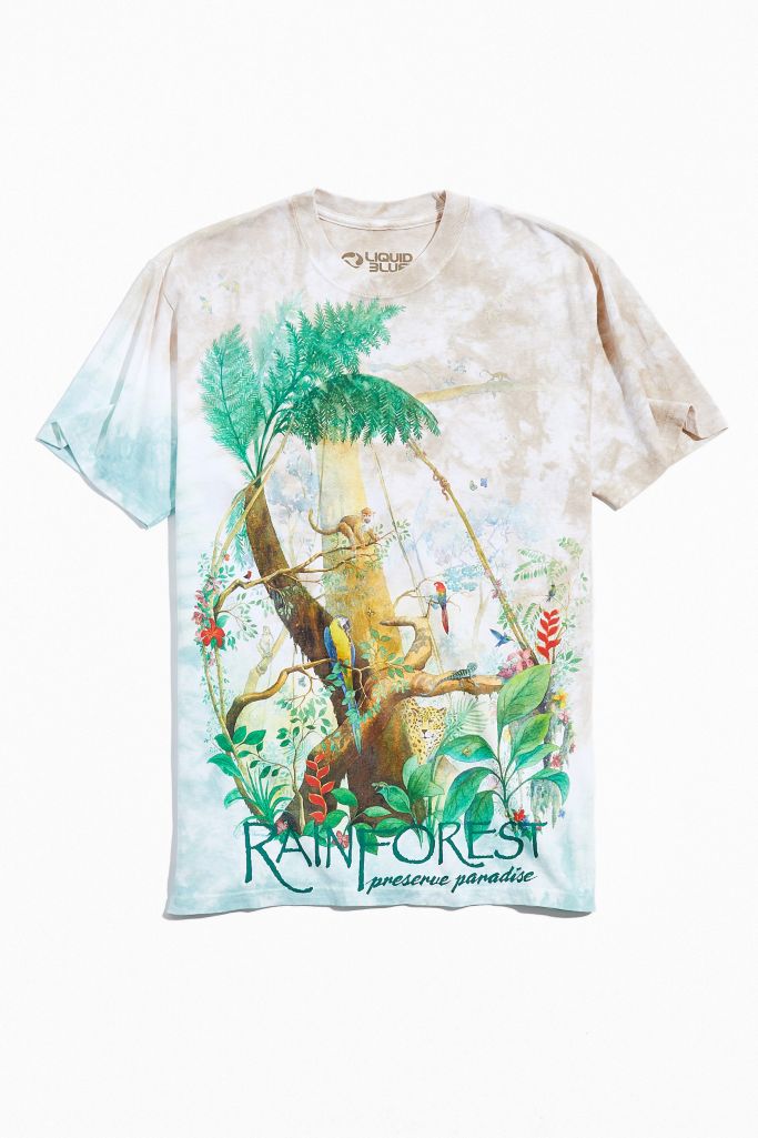 Rainforest Tie-Dye Tee | Urban Outfitters