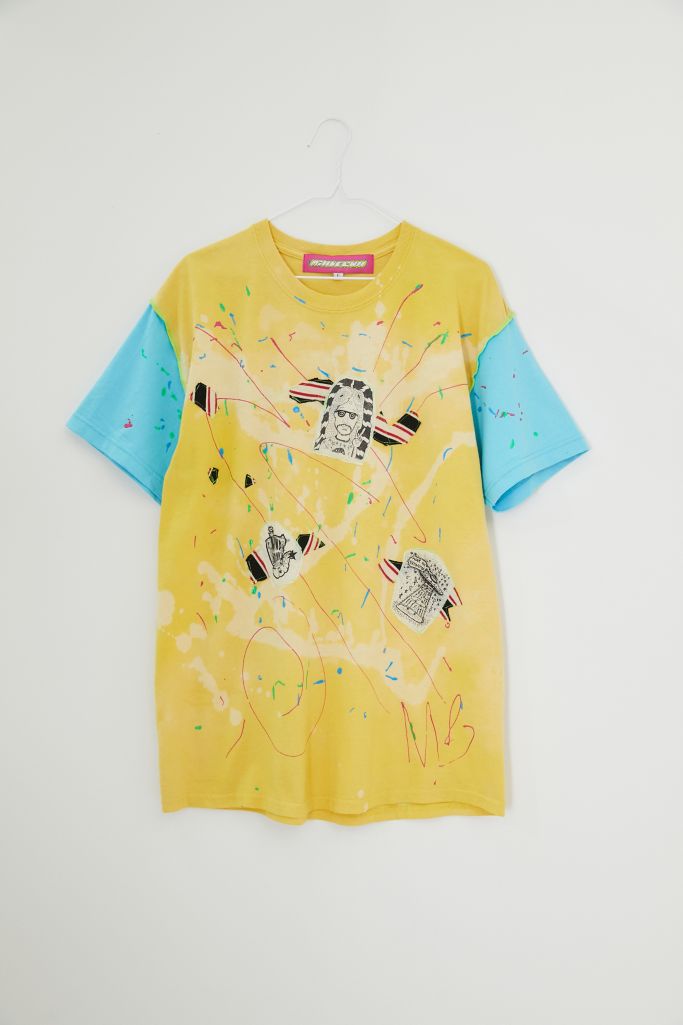 MINDBLOWN Repurposed Oversized Yellow Graphic Tee | Urban Outfitters