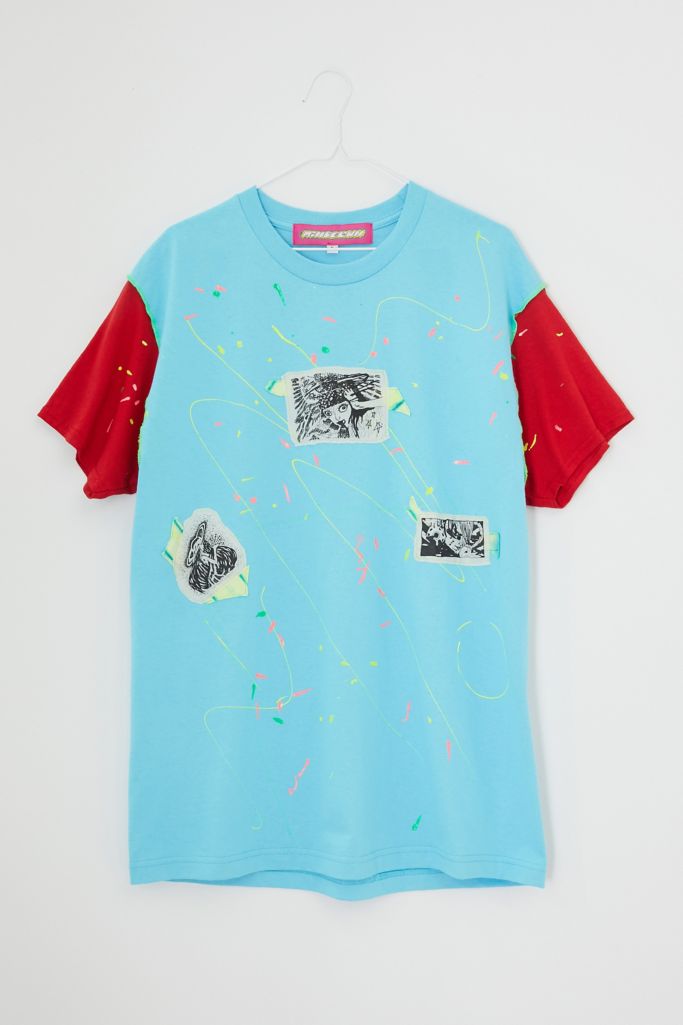 MINDBLOWN Repurposed Oversized Blue Graphic Tee | Urban Outfitters