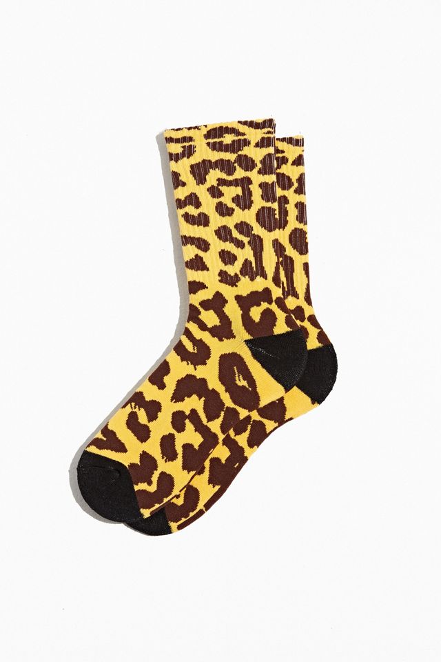 Leopard Print Crew Socks | Urban Outfitters