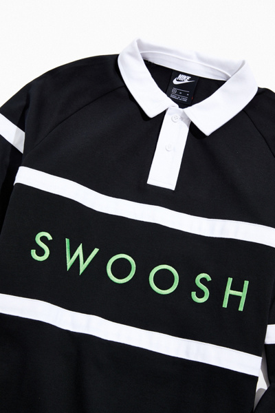 nike swoosh rugby polo shirt