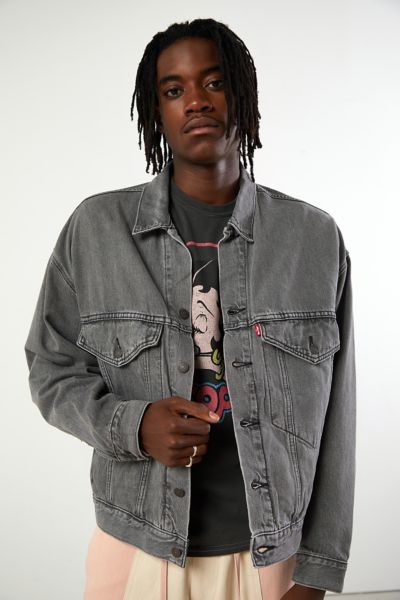 levi's grey trucker jacket