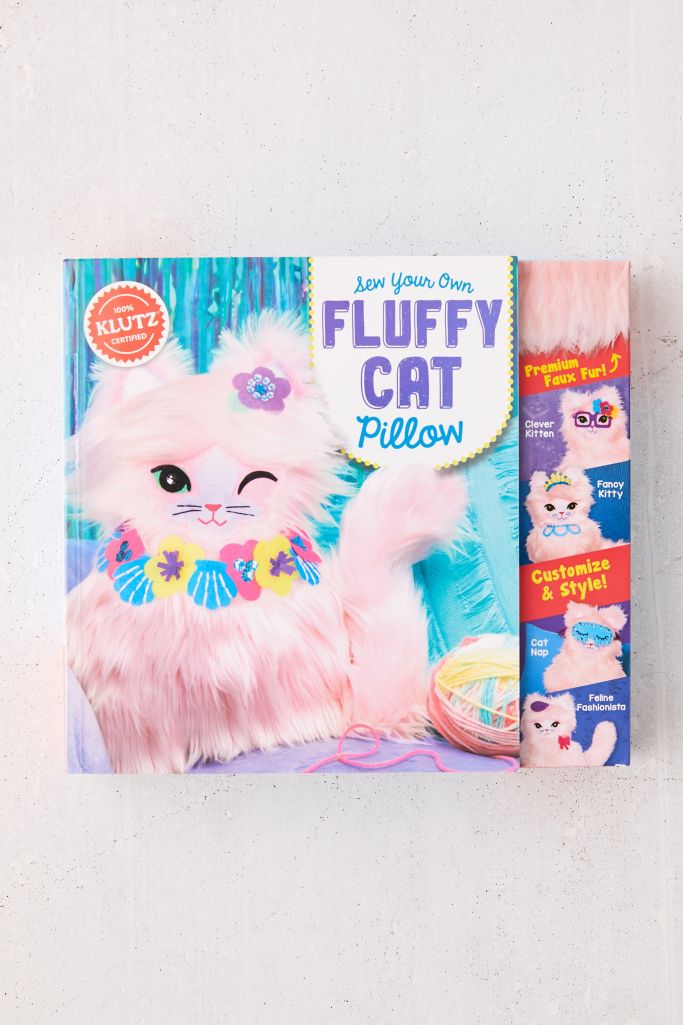 DIY Fluffy Cat Pillow Sewing Kit Urban Outfitters