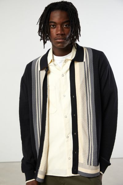 button up polo sweater