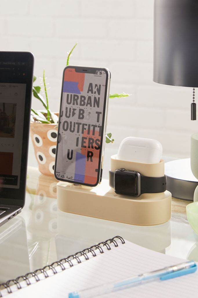 Elago 3 In 1 Iphone Apple Watch And Airpods Pro Charging Station Urban Outfitters
