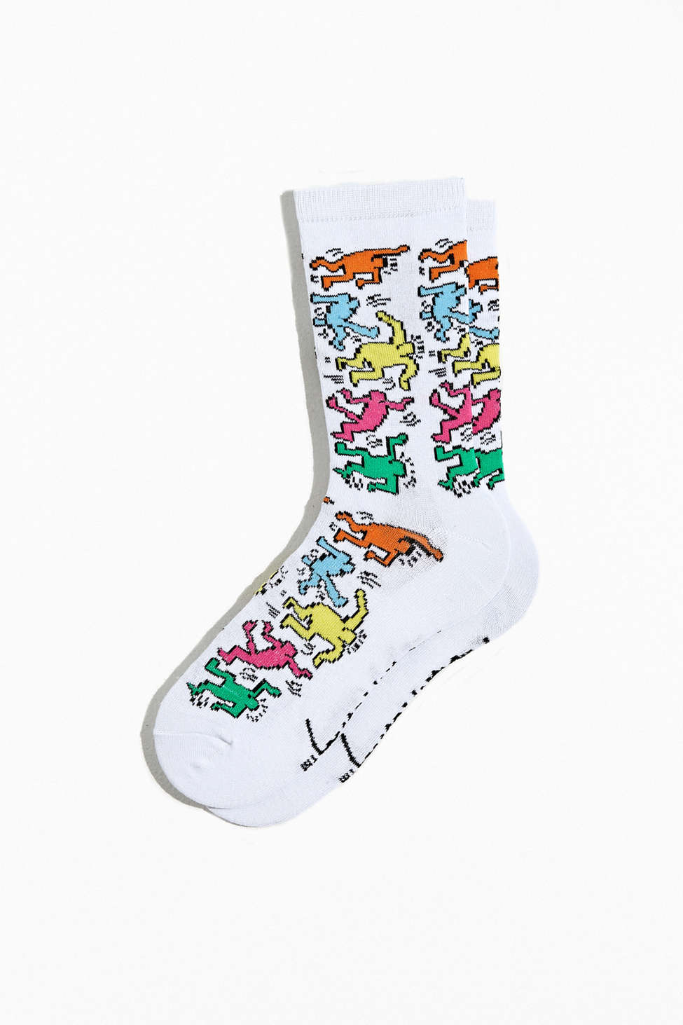 Keith Haring Dancing Figure Crew Sock Urban Outfitters & Cash Back