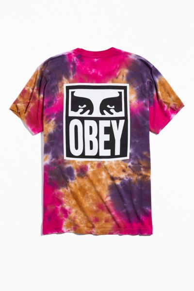 OBEY Eyes Logo Tie-Dye Tee | Urban Outfitters