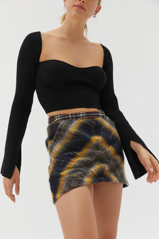 UO Journey Wool Pelmet Mini Skirt | Urban Outfitters