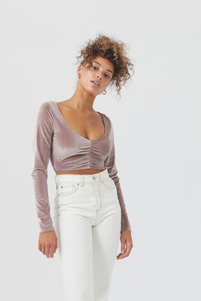UO Paradox Ruched Cropped Top | Urban Outfitters