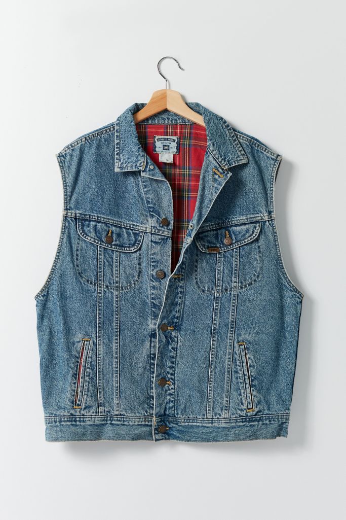 Vintage Lee Denim Vest Urban Outfitters